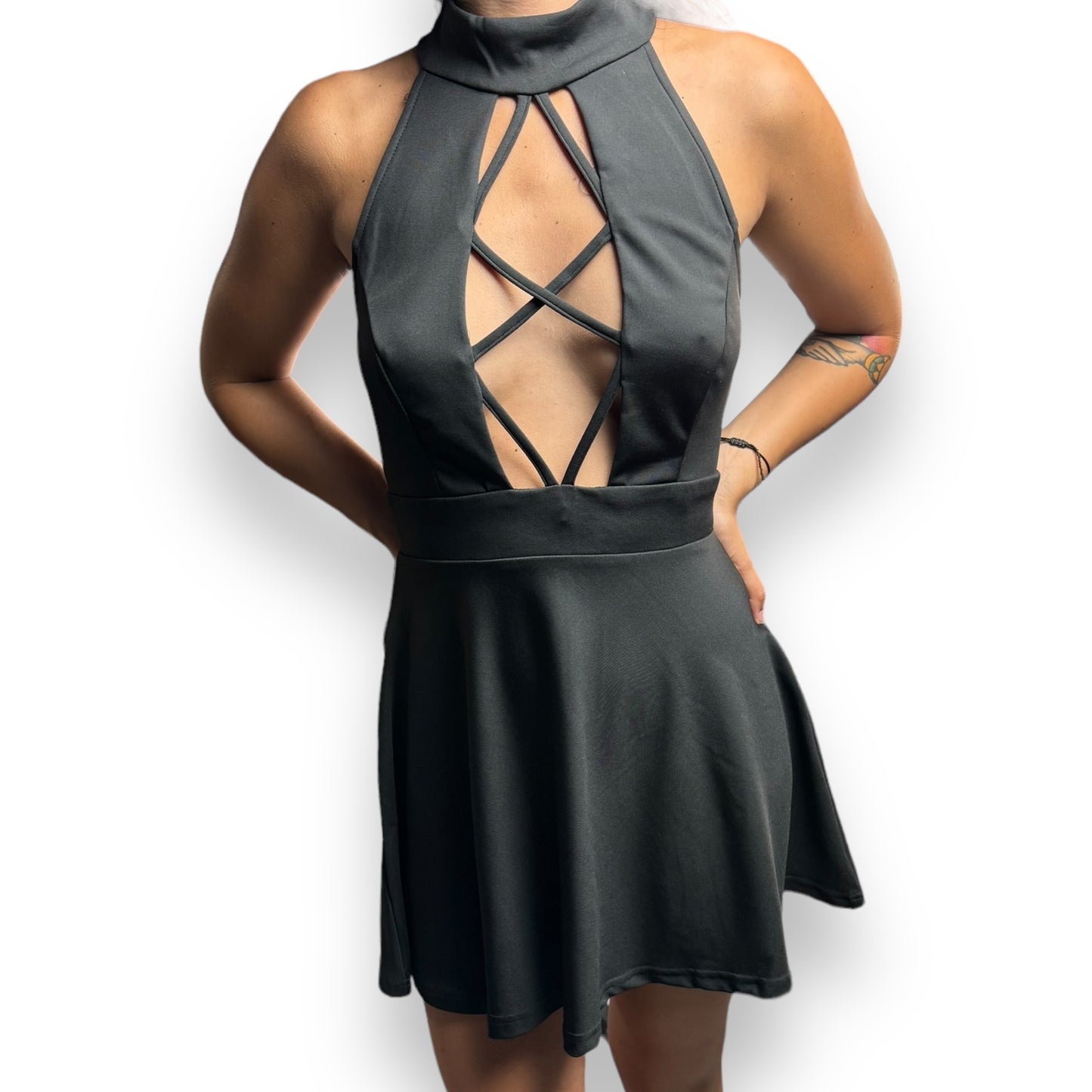 Vestito morbido con scollatura