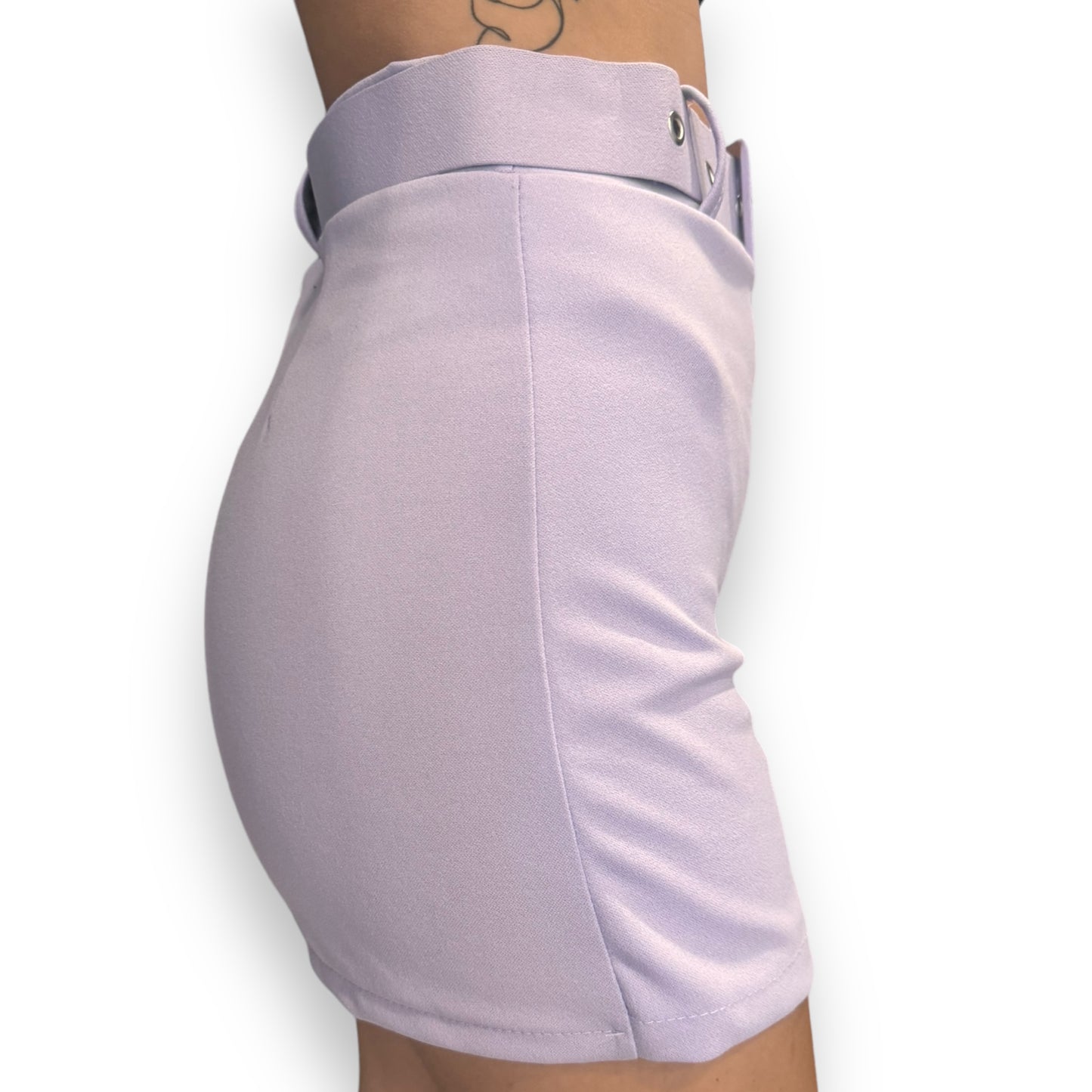 Gonna pantaloncino lilla