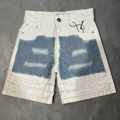 Short “WHITE DENIM”