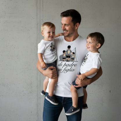 T-Shirt “DI PADRE IN FIGLIO” Juventus ⚫️⚪️