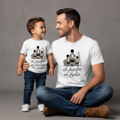 T-Shirt “DI PADRE IN FIGLIO” Juventus ⚫️⚪️