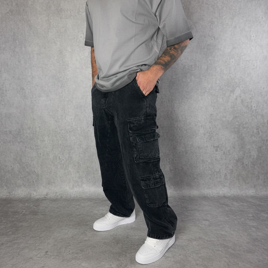 Jeans “CARGO NOIR”