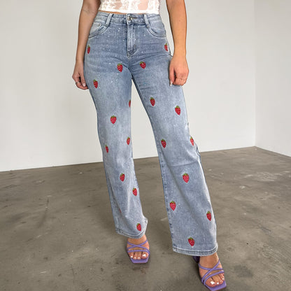 Jeans “STRAWBERRY” 🍓