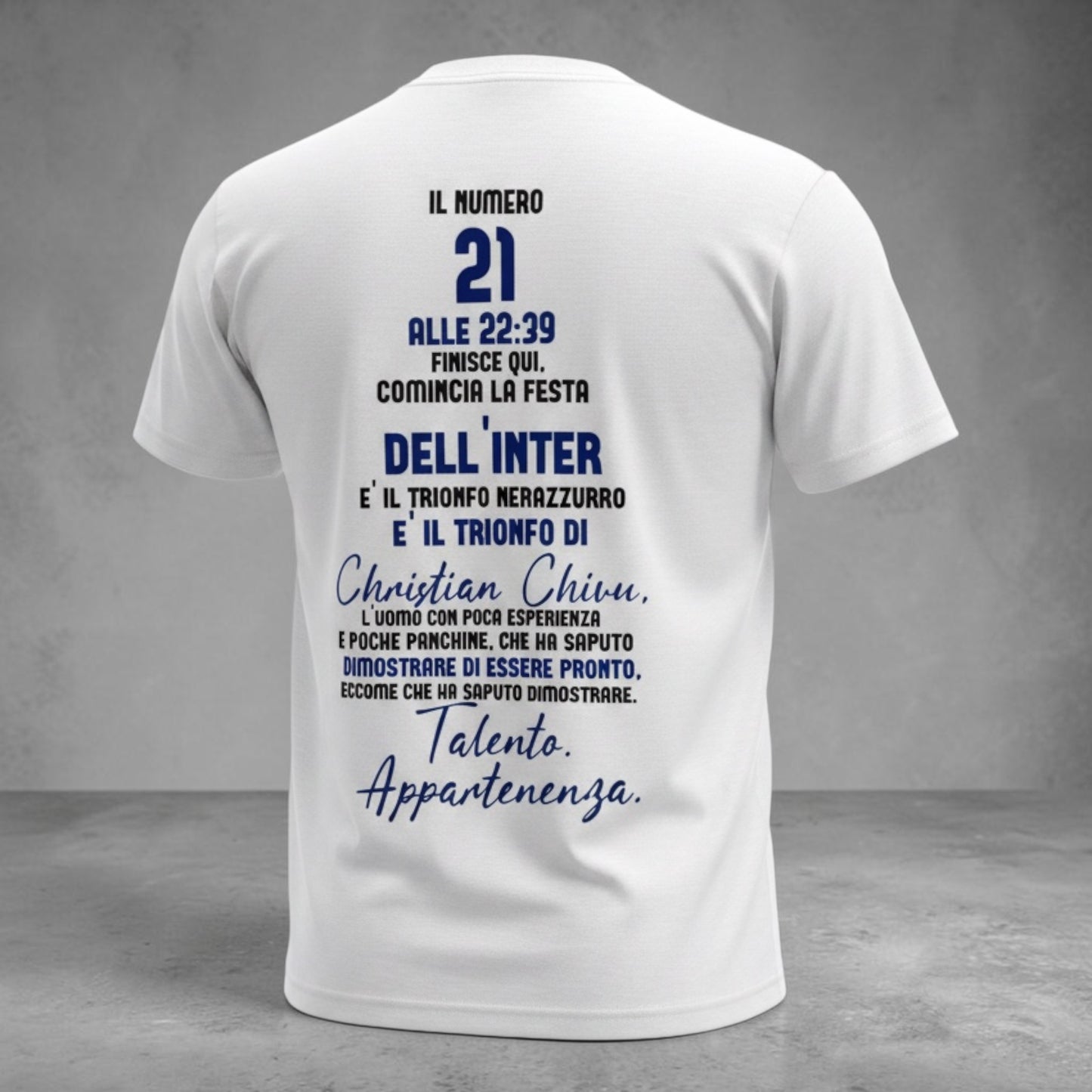 T-Shirt “21 VOLTE” ⚫️🔵