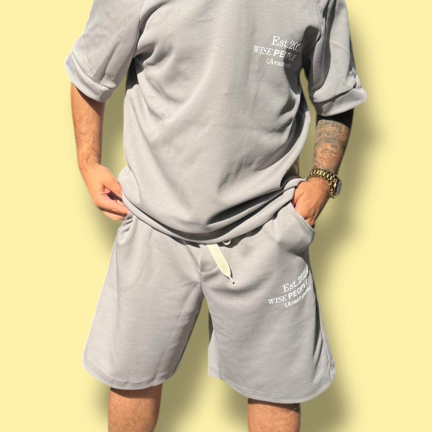 Short coordinato “WISE PEOPLE”